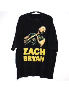Zach Bryan Mens 2XL Quittin Time Concert Tour T-Shirt C1289